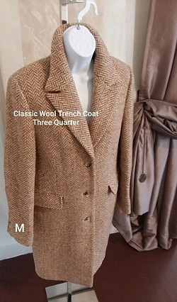 SOLD (buyer New York) classic wool trench M