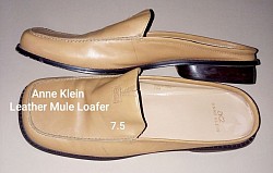 SOLD (buyer Chicago)Anne Klein Leather Mules 7.5