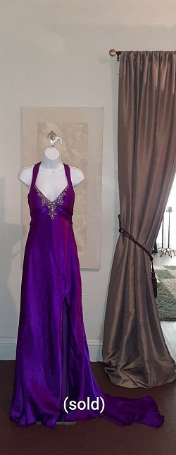SOLD (buyer Texas) Purple Vintage Prom Dress
